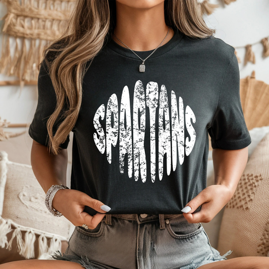 Spartans Distressed Circle PNG
