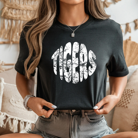 Tigers Distressed Circle PNG