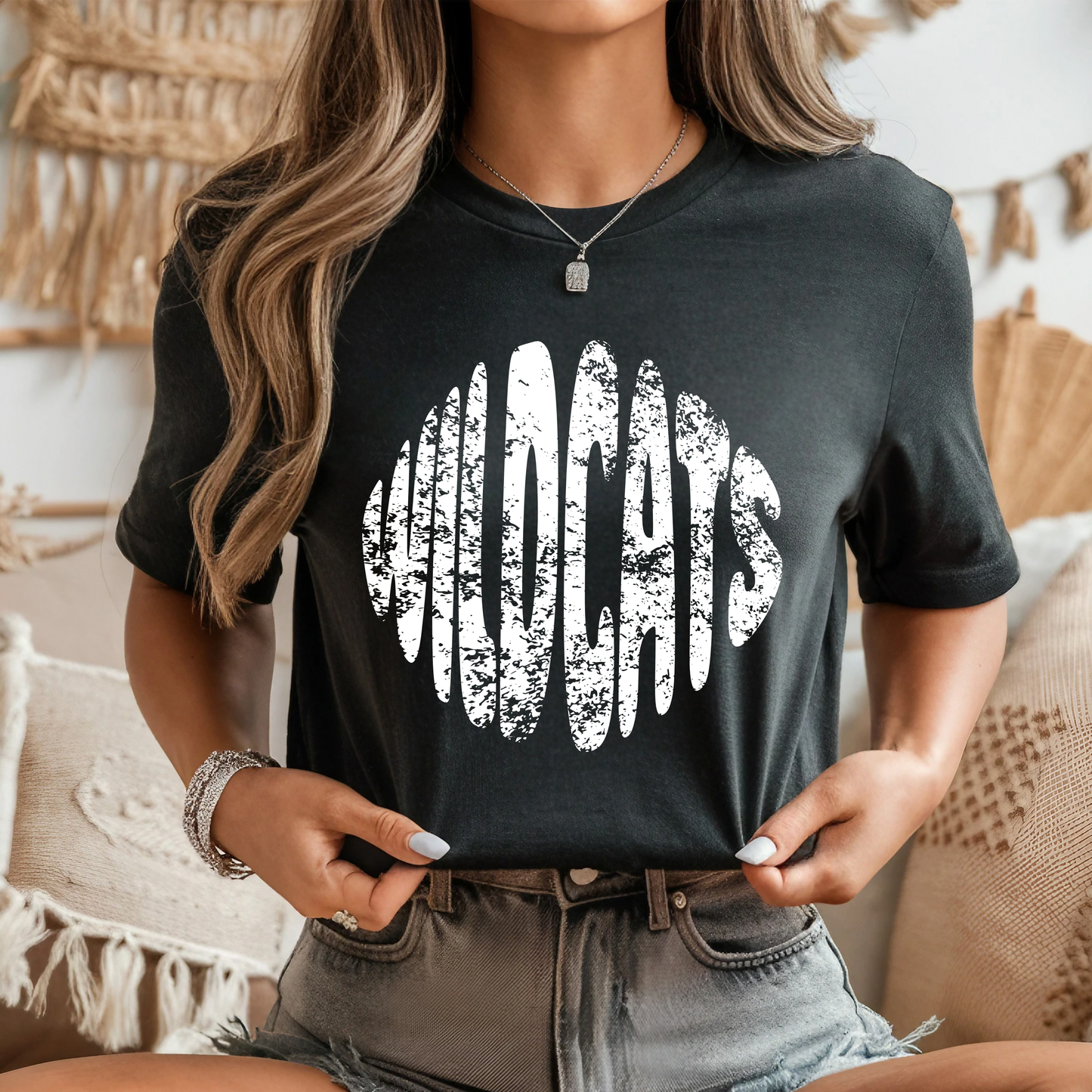 Wildcats Distressed Circle PNG