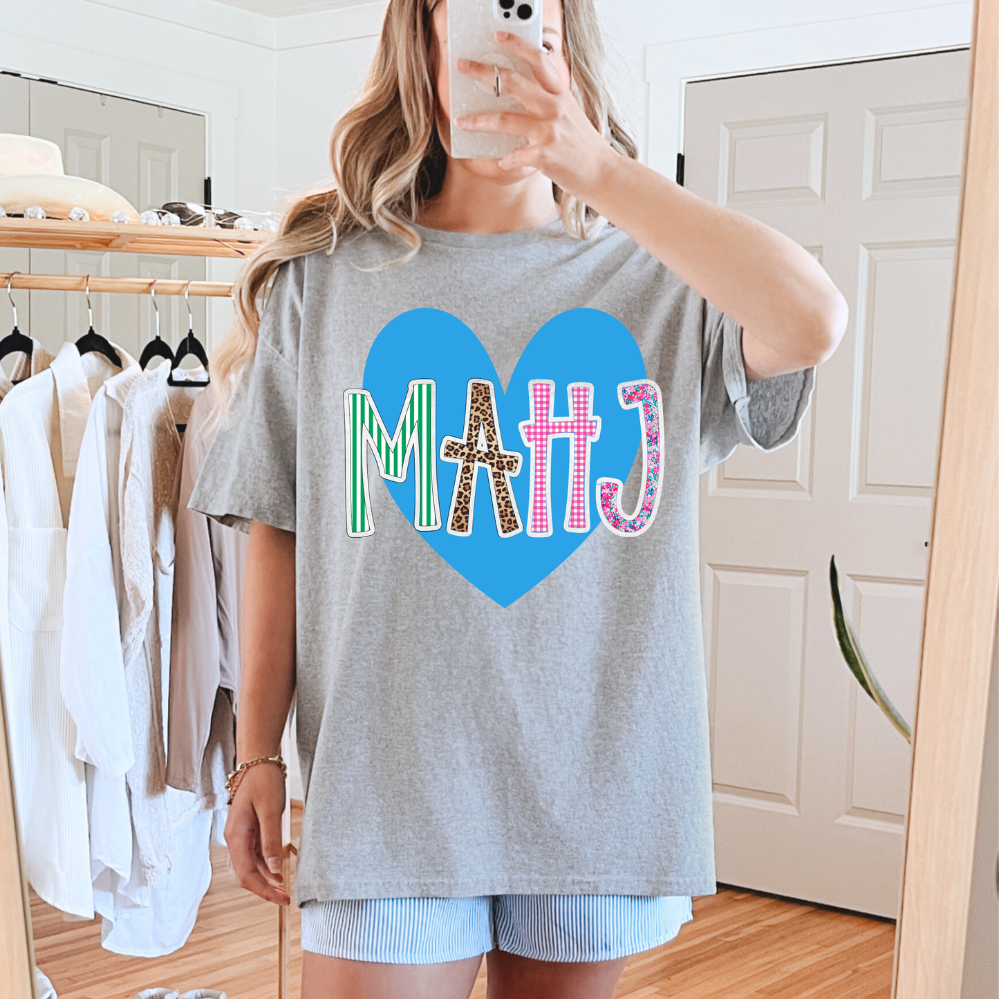 MAHJ Mixed Print Heart PNG