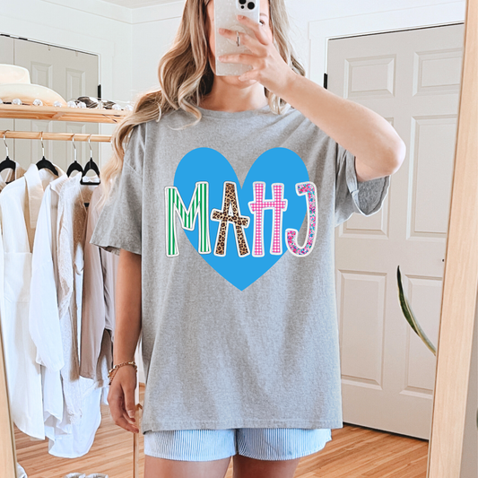 MAHJ Mixed Print Heart PNG