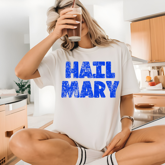 Royal Blue Hail Mary PNG