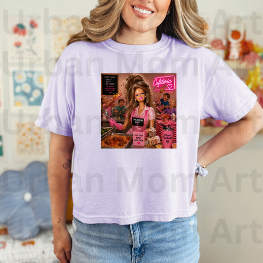 Stressed Lunchroom Lady Barbie - Brunette